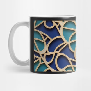 Flower Moroccan Tile Pattern Mug